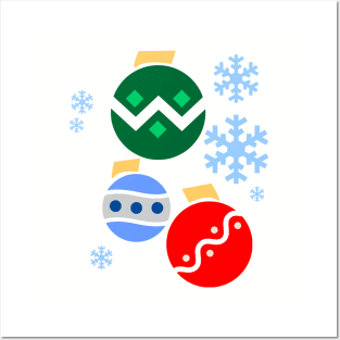 Colorful Christmas Balls Posters and Art